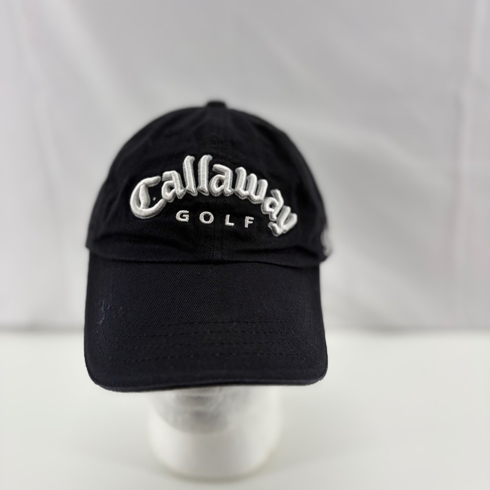 Callaway Golf Hat Black Adjustable Ballantines Embroidered Logo Baseball Cap